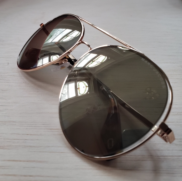 Marc Jacobs 328 /F/S 0SCL Yellow Havana Gray Ivory Aviator Style Sunglasses - Picture 4 of 12